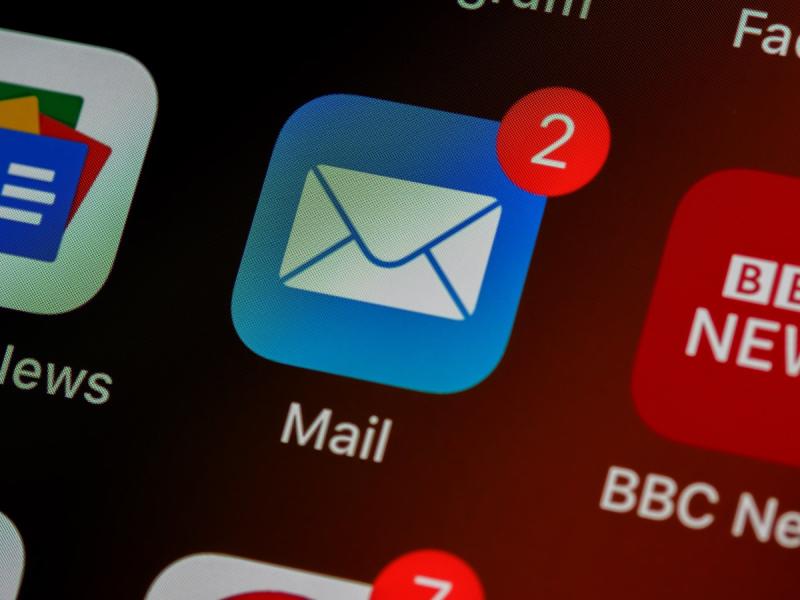 Email inbox showing a well-organized newsletter campaign